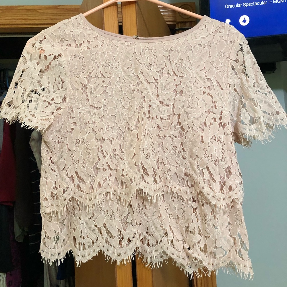 Blush crop top